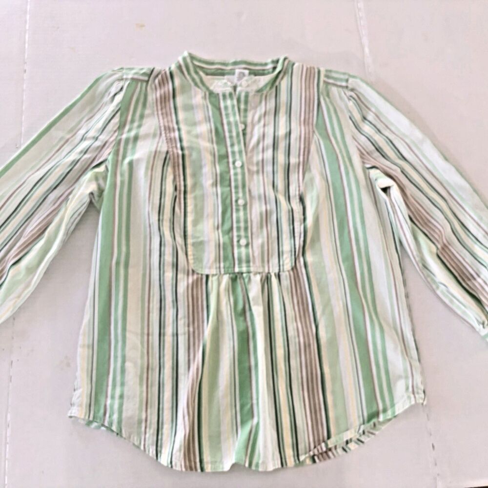 Ann Taylor Loft Womens 8 ~ 3/4 Sleeves ~ Button & Pullover ~ Striped ~